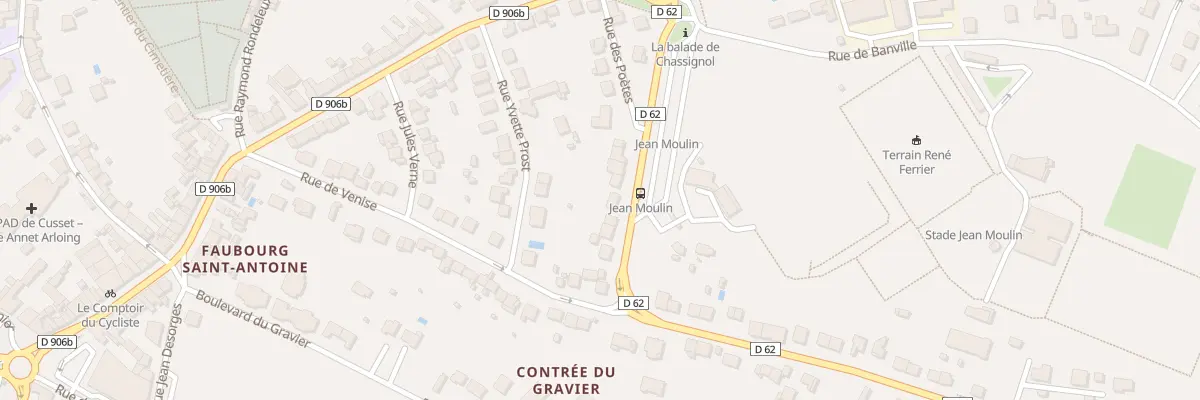 Plan du 9 Rue Emile Guillaumin à Cusset