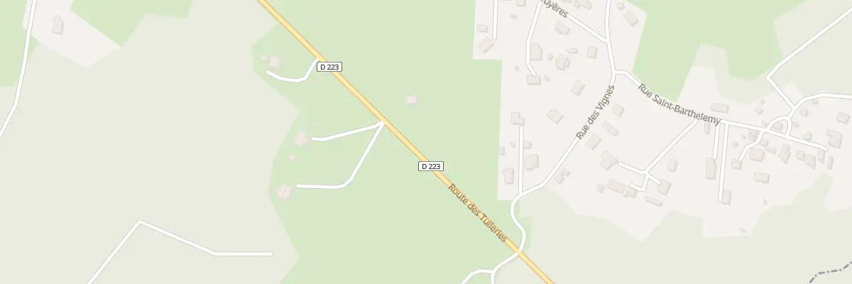 Plan du 13 Rte des Tuileries - Rd 223 à Bort-l’Étang
