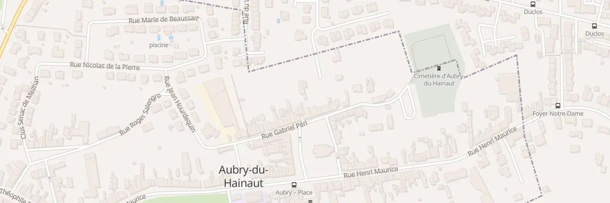 Plan du 16 Rue Gabriel Peri à Aubry-du-Hainaut