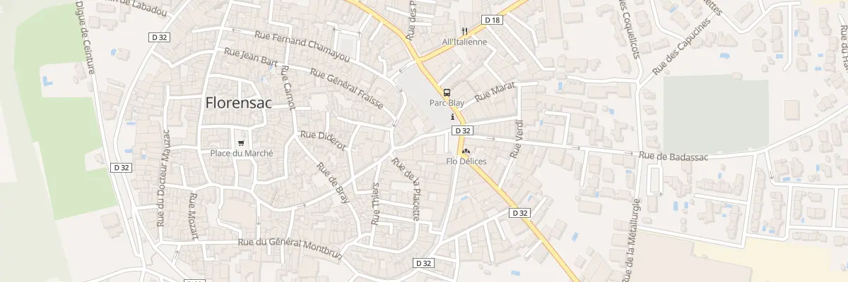Plan du 3 Rue Bossuet à Florensac