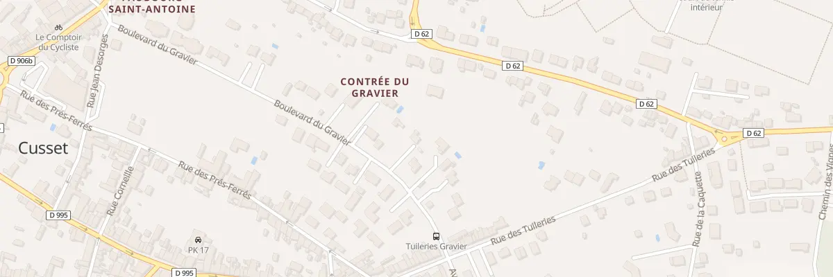 Plan du 49 Bd du Gravier à Cusset