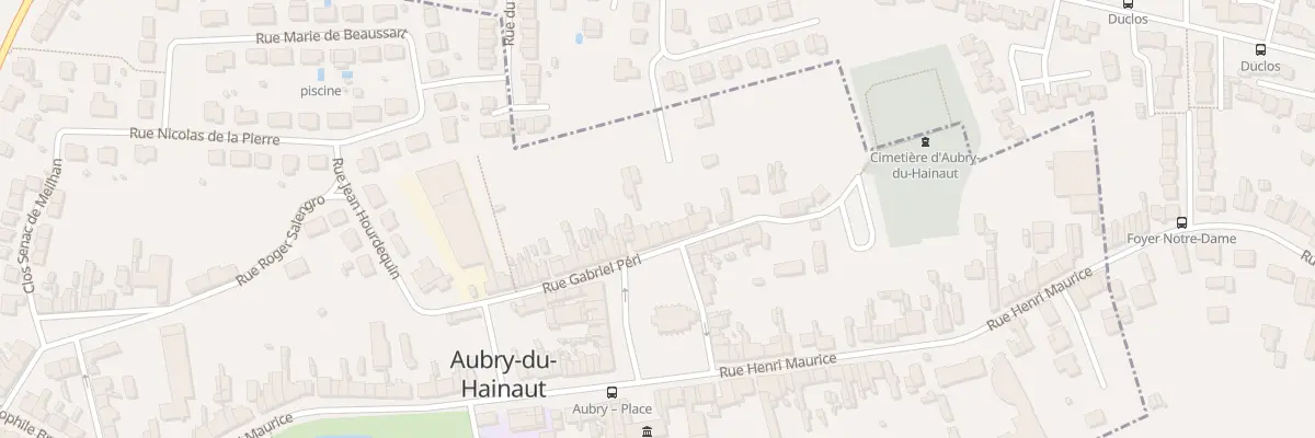 Plan du 14 Rue Gabriel Peri à Aubry-du-Hainaut