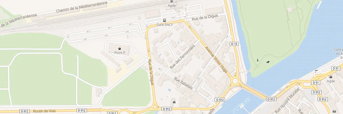 Plan du 3 Rue des Ferronniers à Agde