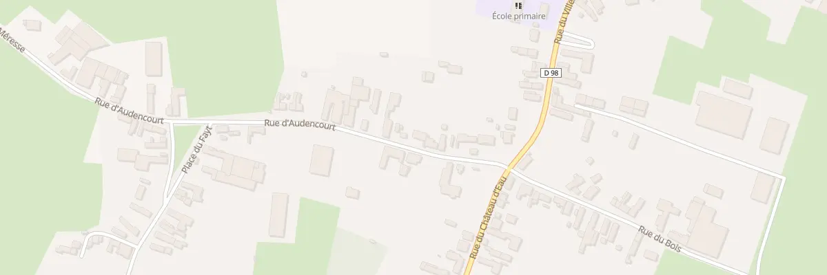 Plan du 10 Rue d’Audencourt à Troisvilles