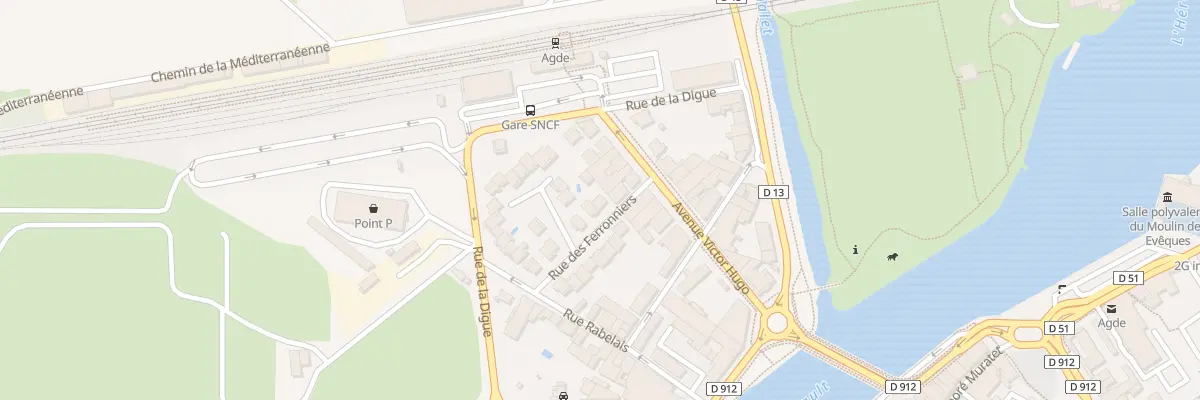 Plan du 9 Rue des Ferronniers à Agde