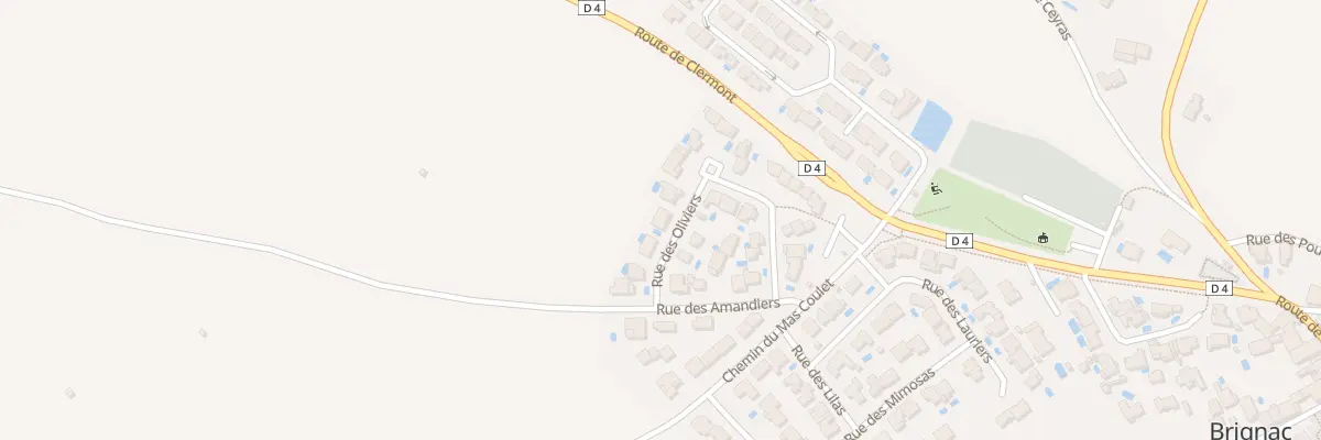 Plan du 3 Rue des Oliviers à Brignac