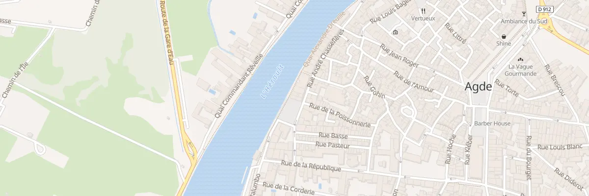 Plan du 30 Rue Andre Chassefieres à Agde