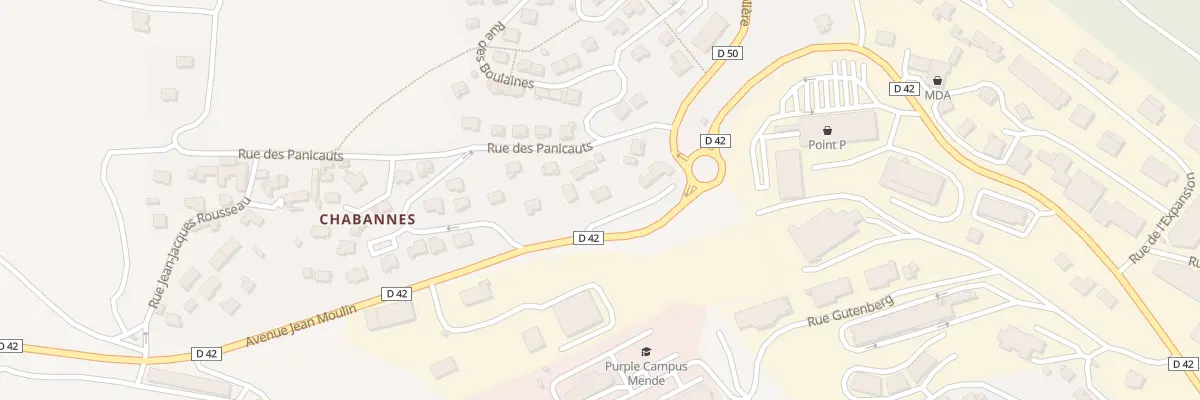 Plan du 40 Av Jean Moulin à Mende