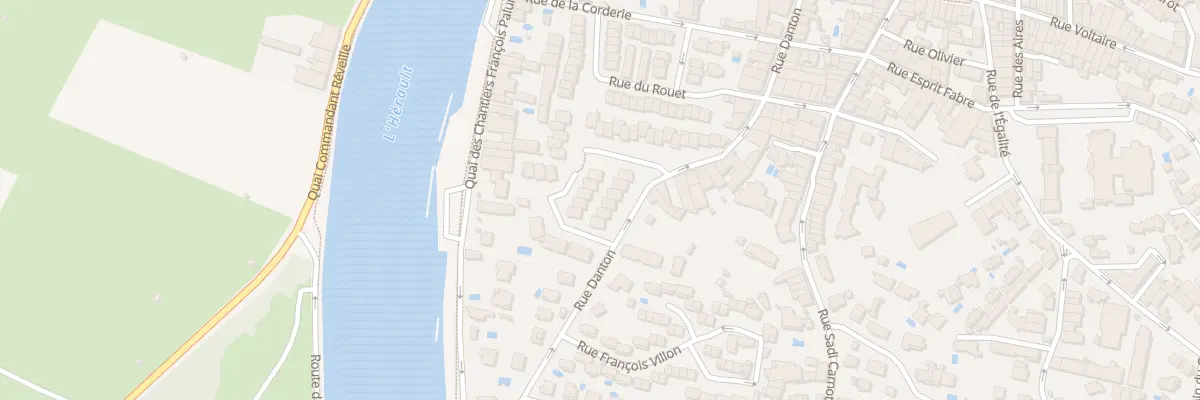 Plan du 44 Rue Danton à Agde