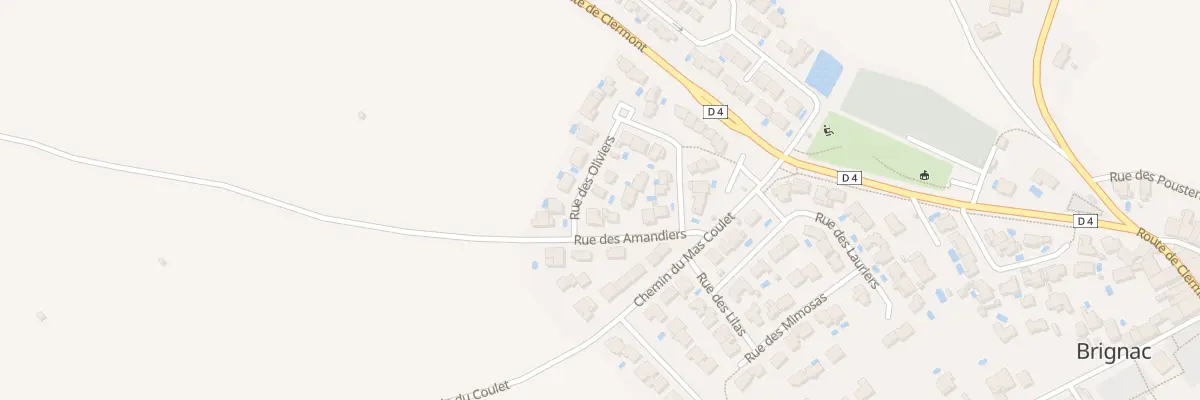 Plan du 2 Rue des Oliviers à Brignac