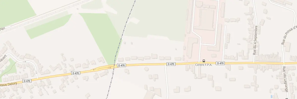 Plan du 870 Rue Gustave Delory à La Sentinelle