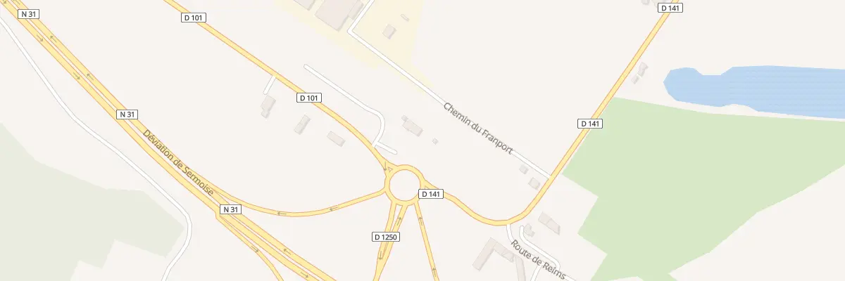 Plan du 1B Rte de Reims à Ciry-Salsogne