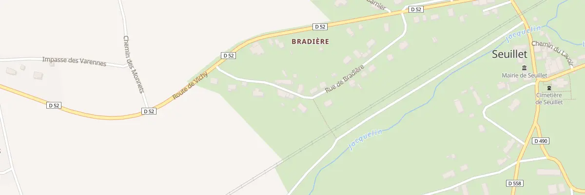 Plan du 19 Rue de Bradière à Seuillet
