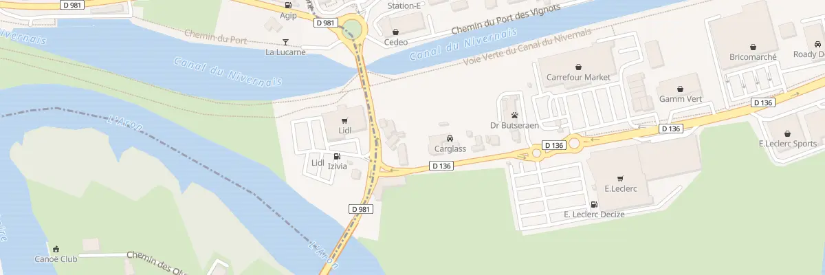 Plan du 2 Rte de Champvert à Decize