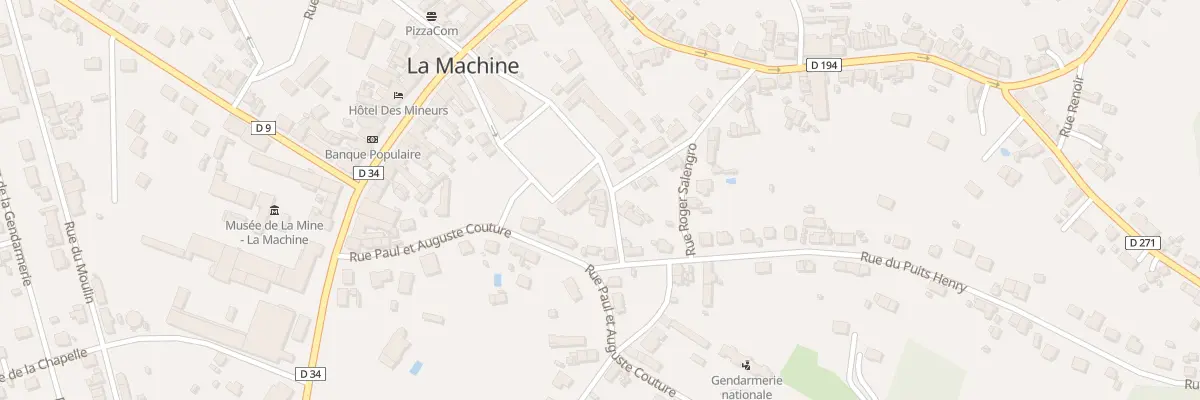 Plan du 12 Rue Pasteur à La Machine