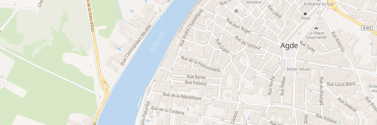 Plan du 2 Rue de la Poissonnerie à Agde
