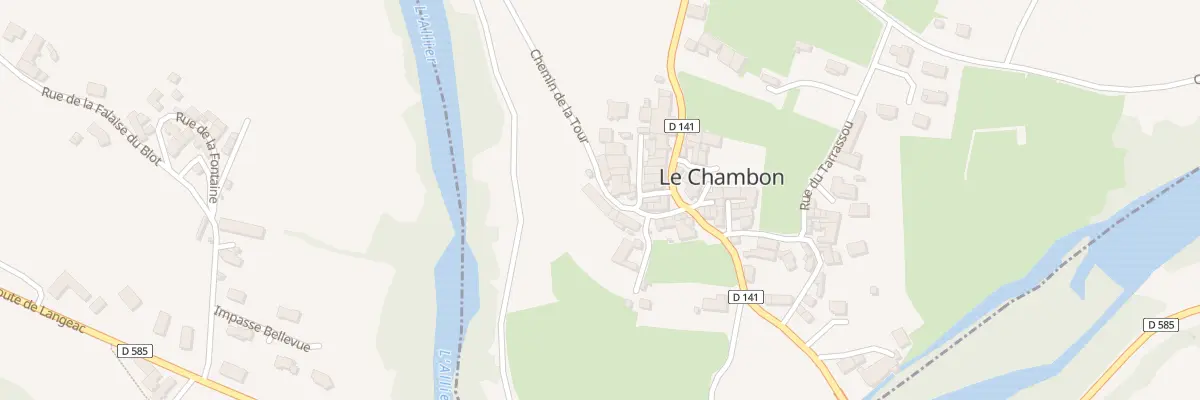 Plan du 5077 Le Chambon à Cerzat