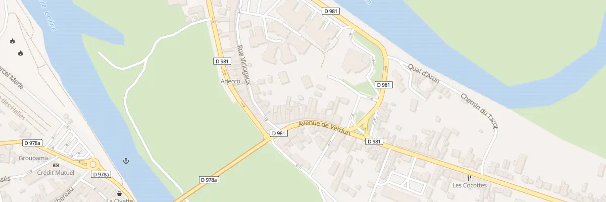 Plan du 4 Av de Verdun à Decize