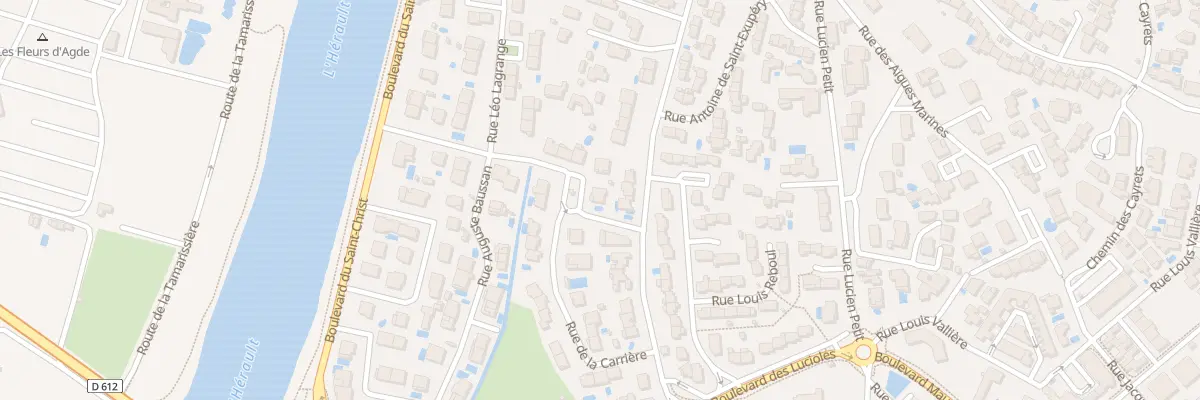Plan du 2 Rue des Grillons à Agde