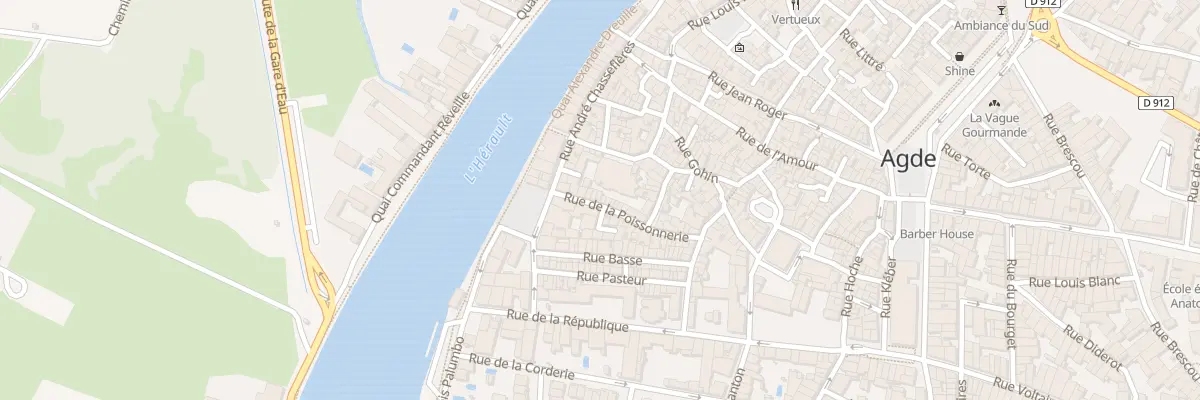 Plan du 7 Rue de la Poissonnerie à Agde