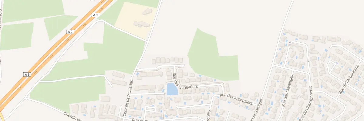 Plan du 15 Rue de l’Aubépine à Florensac