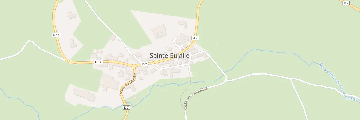Plan du 5043 Le Bourg à Sainte-Eulalie