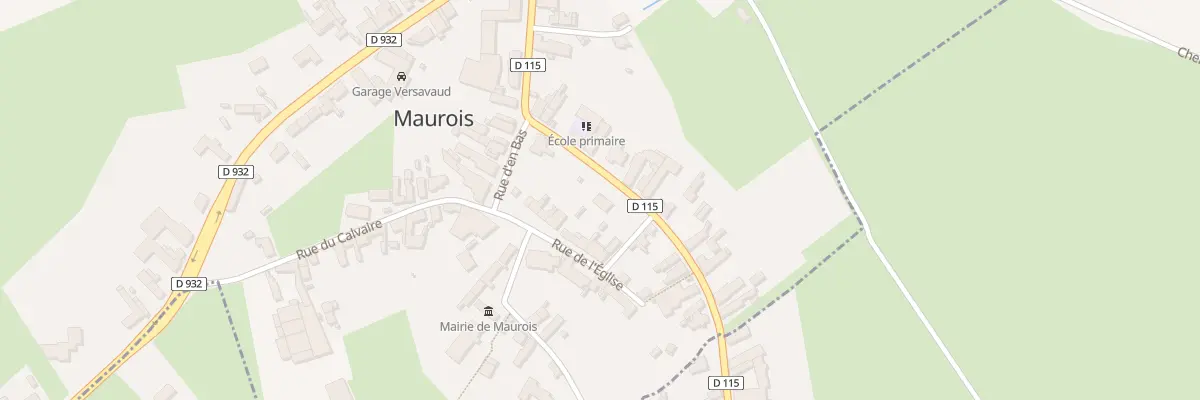 Plan du 2 Rue d’Honnechy à Maurois