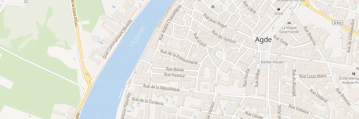 Plan du 12 Rue de la Poissonnerie à Agde