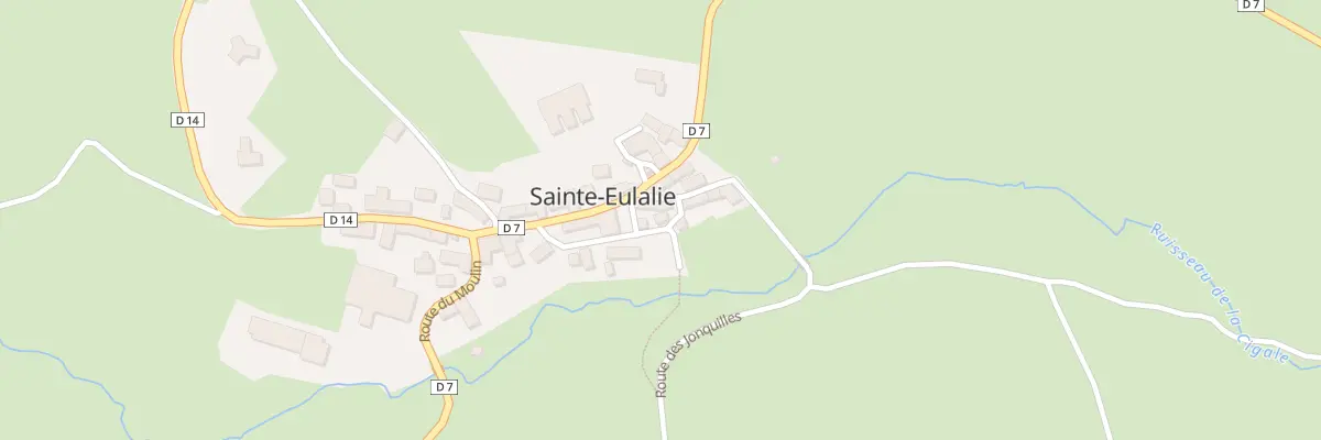Plan du 5019 Le Bourg à Sainte-Eulalie