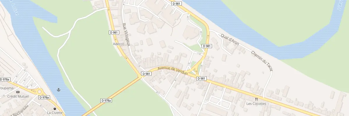 Plan du 10 Av de Verdun à Decize