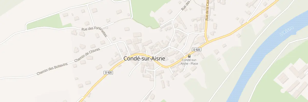 Plan du 1 Rue des Godets à Condé-sur-Aisne