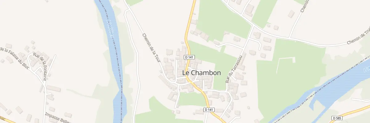 Plan du 5060 Le Chambon à Cerzat