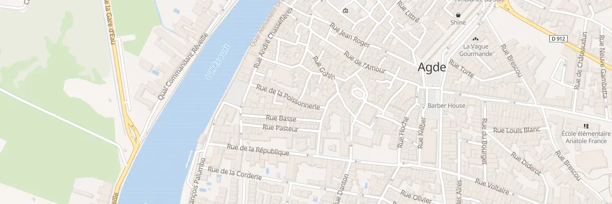 Plan du 23 Rue de la Poissonnerie à Agde