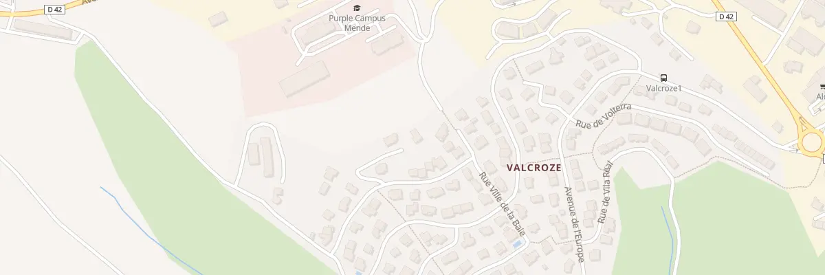 Plan du 13 Imp des Hauts de Valcroze à Mende