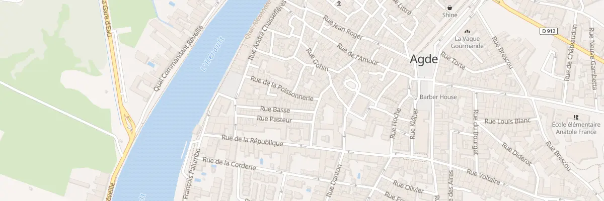Plan du 24 Rue de la Poissonnerie à Agde