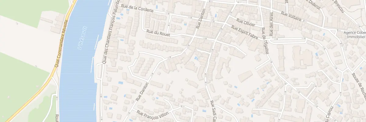 Plan du 25 Rue Danton à Agde