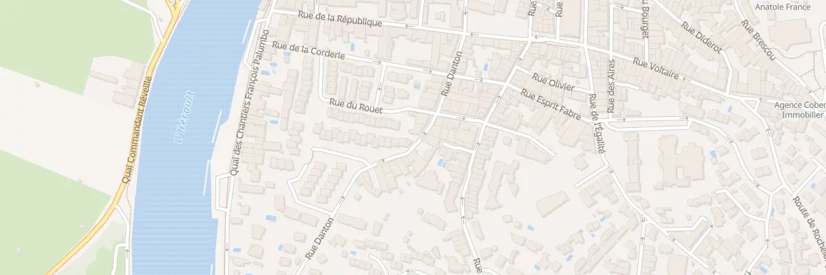 Plan du 24 Rue Danton à Agde