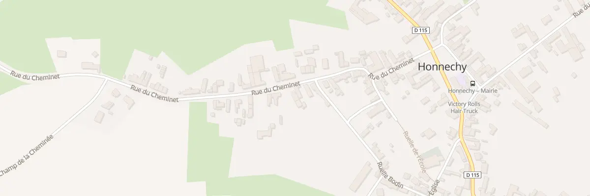 Plan du 23 Rue du Cheminet à Honnechy
