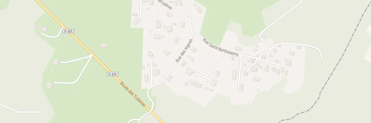 Plan du 6 Rue des Vignes Vge Bouteix à Bort-l’Étang