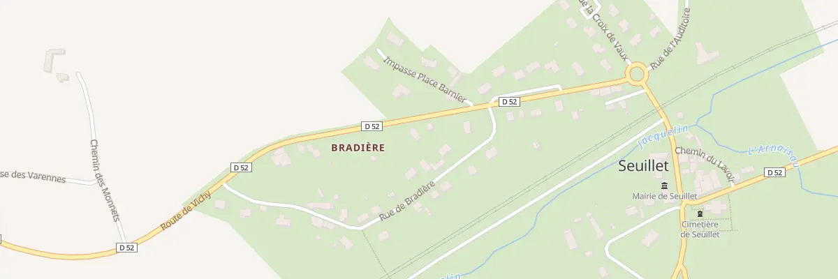 Plan du 7 Rte de Vichy à Seuillet