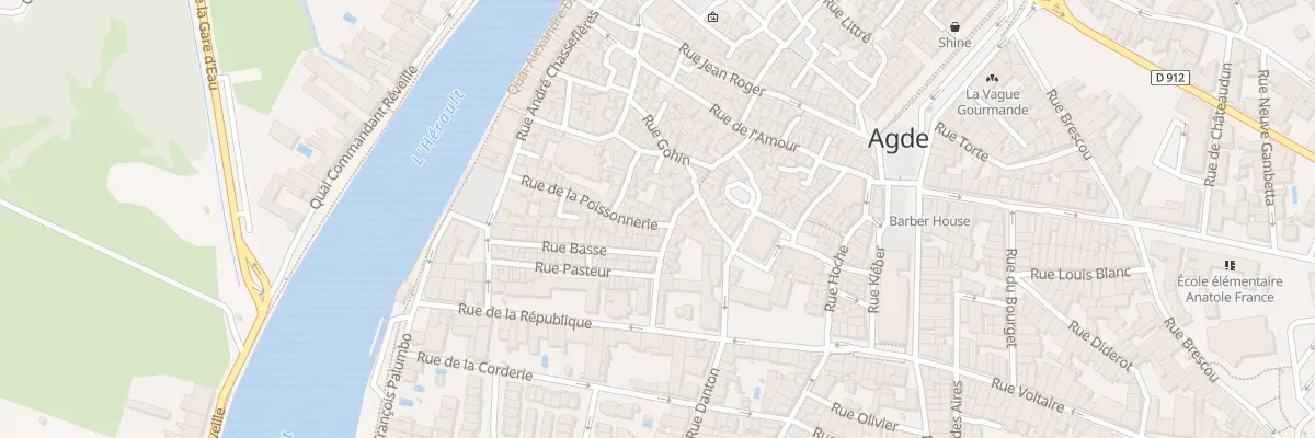 Plan du 33 Rue de la Poissonnerie à Agde