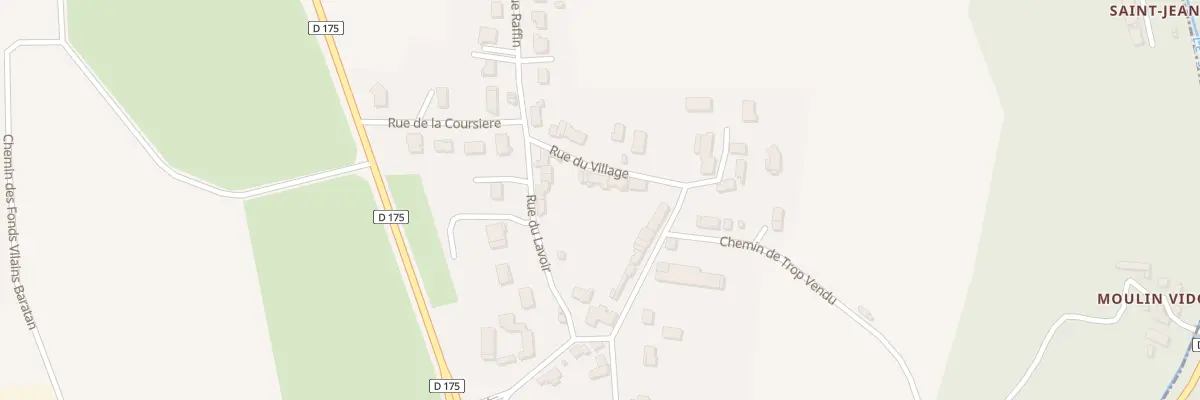 Plan du 10 Rue du Village (Barantan) au Vernet