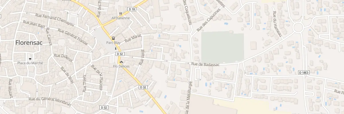 Plan du 25 Rue de Badassac à Florensac