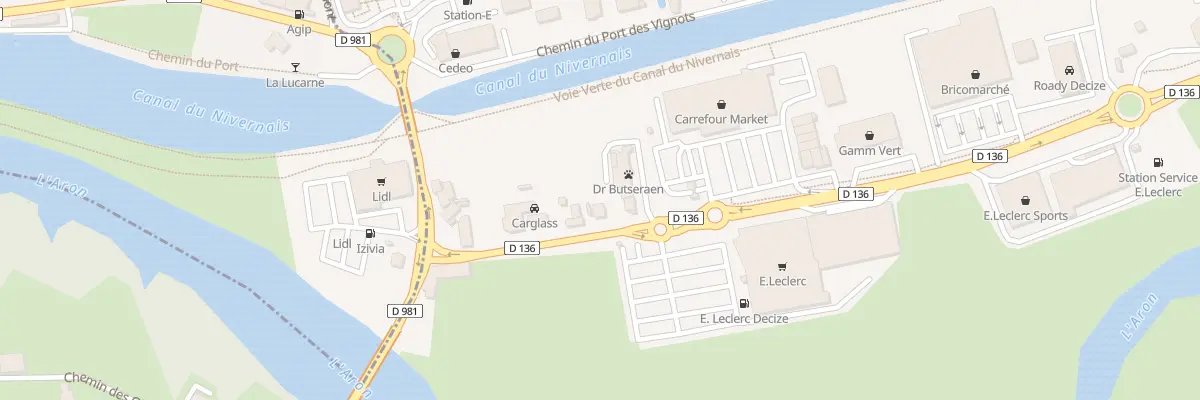 Plan du 12 Rte de Champvert à Decize