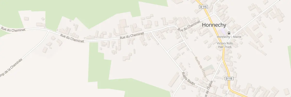 Plan du 23B Rue du Cheminet à Honnechy