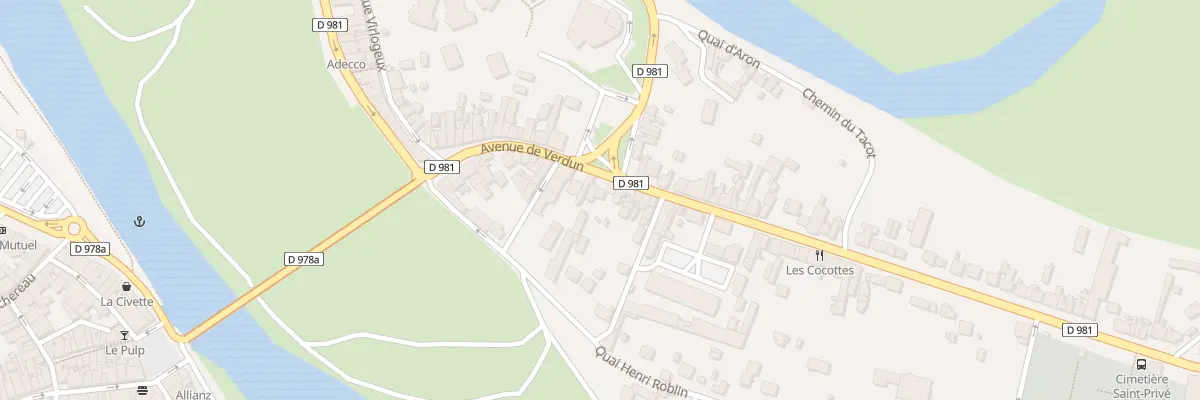 Plan du 25 Av de Verdun à Decize