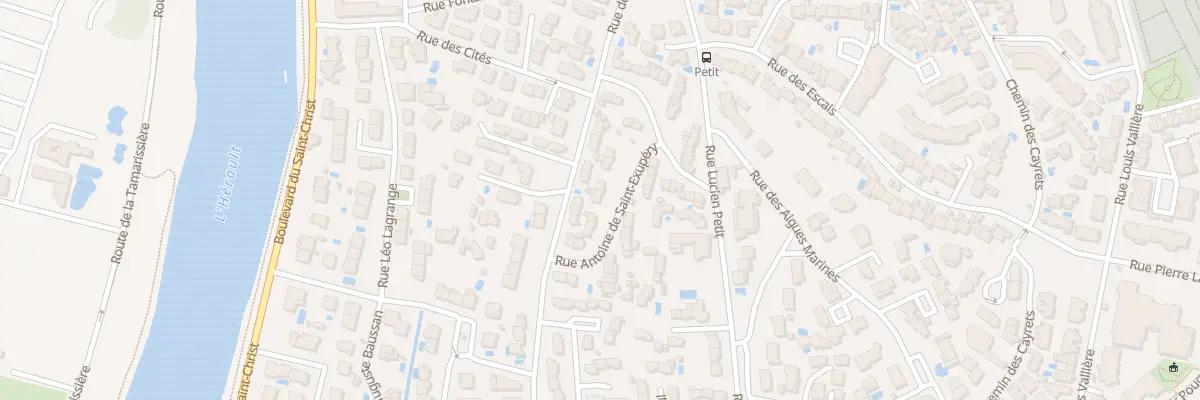 Plan du 9 Rue Antoine de Saint Exupery à Agde
