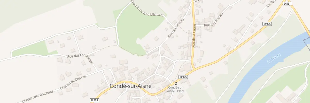 Plan du 13 Rue des Godets à Condé-sur-Aisne