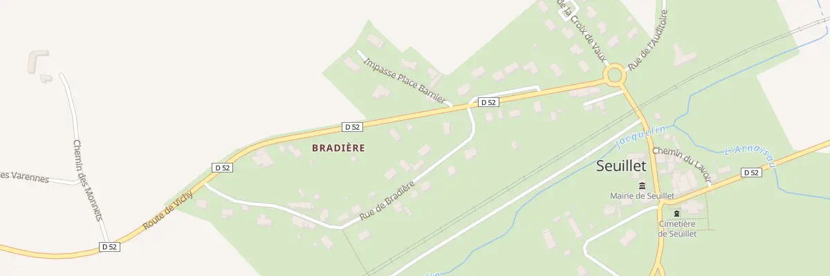 Plan du 4 Rue de Bradière à Seuillet