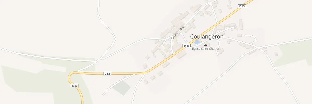 Plan du 6 Rte de la Fontaine St Charles à Coulangeron